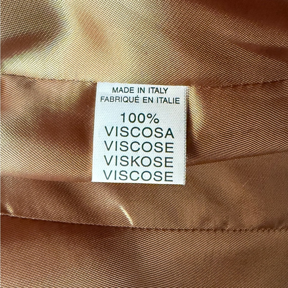 Italian Vintage Tan Leather Blazer - Picture 4 of 7